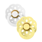 BIBS Boheme Cucle, 0-6m, 2 komada, White & Sunshine