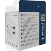 Gembird TPA-EU1A1C20-01-W Travel adapter Univerzalni, sa uzemljenjem 20W