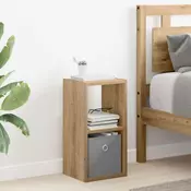 vidaXL vidaXL Nočna omarica Umetni hrast 25,5 x 22 x 49,5 cm Konstruiran les, (5000233573)