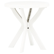 Bistro stol bijeli O 70 cm plasticni