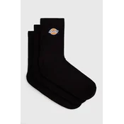 Nogavice Dickies 3-pack moški, črna barva