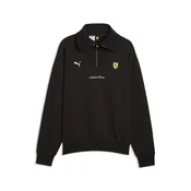 PUMA Scuderia Ferrari Little Shield Half-Zip Fleece Crew Sweatshirt Men, Sports, Black, XXL