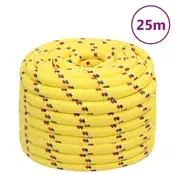Vidaxl vidaXL Jadralna vrv, rumena, 20 mm, 25 m, polipropilen