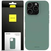 Spacecase SILIKONSKI OVITEK SPACECASE ZA IPHONE 16 PRO TEMNO ZELEN ZAŠČITNI, (21967518)