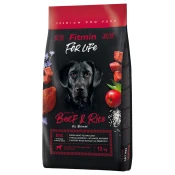 Fitmin Dog For Life govedina & riž - Varčno pakiranje: 2 x 12 kg