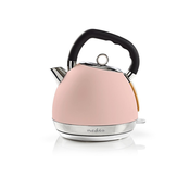 Nedis KAWK520EPK - Grelnik vode 1,8 l 1850-2200W/230V roza
