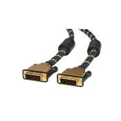 ROLINE GOLD Monitor Cable, DVI M - DVI M, (24+1) dual link 1 m