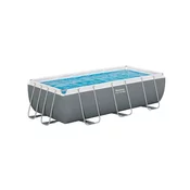 Bestway Bazen Steel Pro Max Frame 404 x 201 x 100 cm pravokoten siv