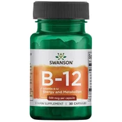 Swanson - Vitamin B12 Cianokobalamin 500 mcg, 30 kapsul