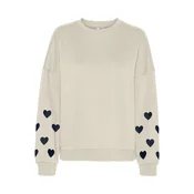 Vero Moda Tall Majica VMKarol Bea bež / črna