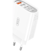 XO Adapter L100 sa 4 USB(QC3.0+3USB)/ bela