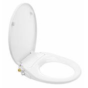 Deska za bide CLEAN STAR - Bela - 24 - Polipropilen - SOFT CLOSE - Sapho - Okrogla - 370x480x62 mm