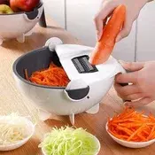 BowlCutter, večnamenski rezalnik z dodanim cedilom in ročnim lupilcem