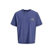 JACK & JONES Majica Norrebro modra/rumena