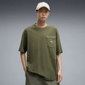 PUMA Select Essentials Wash Tee Oversized Men, Clothing, Moss Veil, XL