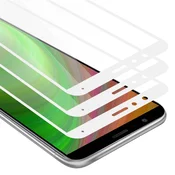Cadorabo CADORABO Honor 7X - Zaščitna folija v transparentno z belo - 3-pack Kaljeno steklo za zaščito zaslona s trdoto 9H in 3D dotikom, (20553234)