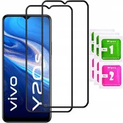 shumee 2x kaljeno steklo ZA vivo Y20S celozaslonski 5D steklo