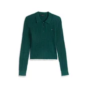 Tommy Jeans Pulover temno zelena