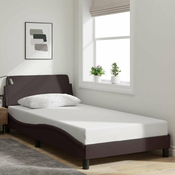 Okvir za krevet Dover tamnosmedi 100x200 cm od tkanine
