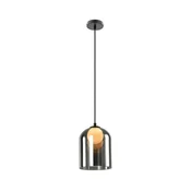 Luster na sajli KLEA 1xG9/15W/230V zadimljeno crna
