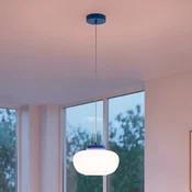 EGLO Visoka svetilka Berardelli, roza/modra, O 30 cm, steklo, E27 - Dnevna soba/jedilnica - Sodobni - roza, modra