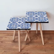 Hanah Home Set klub stocica 2Shp41, 2 komada, Plavi