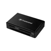 TRANSCEND Čitalec kartic RDF8 črn, USB A 3.1 --> SD, microSD, CompactFlash