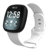 BStrap Fitbit Versa 3 Silicone pašček (Large), white