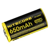Nitecore NL1665R polnilna baterija 16340 2,34 Wh 3,6 V litij-ionska 650 mA microUSB