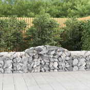 Lucne gabionske košare 4 kom 300x50x60/80 cm pocincano željezo