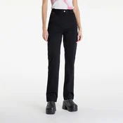 Hlače Calvin Klein Jeans Woven Label High Rise Straight Pant Black S