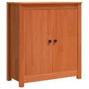 Vidaxl Strani šal Voskast rjav 70 x 35 x 80 cm Masivno borovo les