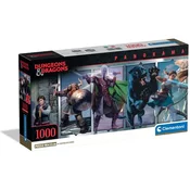 Dungeons &amp, Dragons 1000-delna panoramska sestavljanka s posterjem - Clementoni