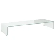 Stalak za TV/monitor stakleni zeleni 90 x 30 x 13 cm