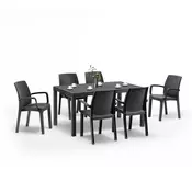 Set vrtnega pohištva Corri 6+1 grafit
