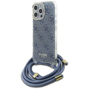Guess GUHCP16XHC4SEB iPhone 16 Pro Max    6.9 blue hardcase Crossbody Cord 4G Print (GUHCP16XHC4SEB)