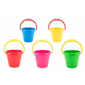 Teddies Vedro za pesek iz plastike 15x13cm 5 barv 12m+