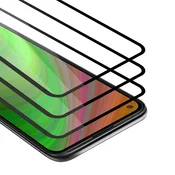 Cadorabo CADORABO Oppo FIND X2 - Zaščitna folija v transparentno s čarno - 3-pack Kaljeno steklo za zaščito zaslona s trdoto 9H in 3D dotikom, (20547993)
