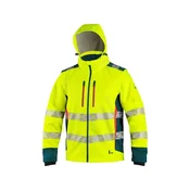 CXS Jakna CXS BEDFORD, visoko vidna, moška, softshell, rumena-bencin