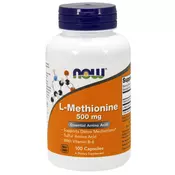 L-Metionin 500 mg - NOW Foods 100 kaps.