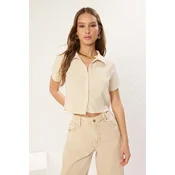Trendyol Milla Ženska bluza, Bež