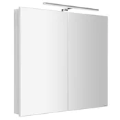 GRETA mirror cabinet incl. LED light, 81x70x14cm, white matt - Bela mat barva - 81x70x14 cm - Sapho - GRETA - 24 - MDF/laminat - 810 - 700 - 140 - IP44 - 568 - 8 - LED - 14