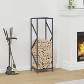 vidaXL Stojalo za drva antracit 34x25x100 cm Hladno valjano jeklo