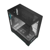 darkFlash Računalniško ohišje DARKFLASH DY451 PRO + 1 ventilator (črno)