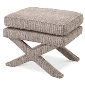 Casa Padrino luxury stool beige - Rectangular stool - Cross stool - Luxury furniture