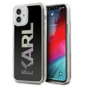 Karl Lagerfeld KLHCP12SKLMLBK iPhone 12 mini 5,4 black hardcase Karl Logo Glitter (KLHCP12SKLMLBK)