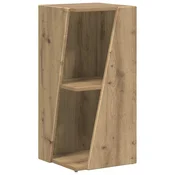Vidaxl Stranski polic Umetni hrast 33 x 32 x 70,5 cm Konstruiran les