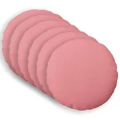 Vidaxl Prevleka za blazino 6 kos HEERLEN Roza Premer 30 cm Blago