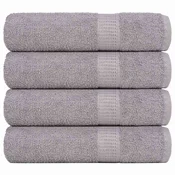 Vidaxl vidaXL Brisače za roke 4 kosi sive 50 x 100 cm 360 g/m2 100 % bombaž