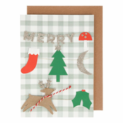 Božična voščilnica Merry Christmas - Meri Meri